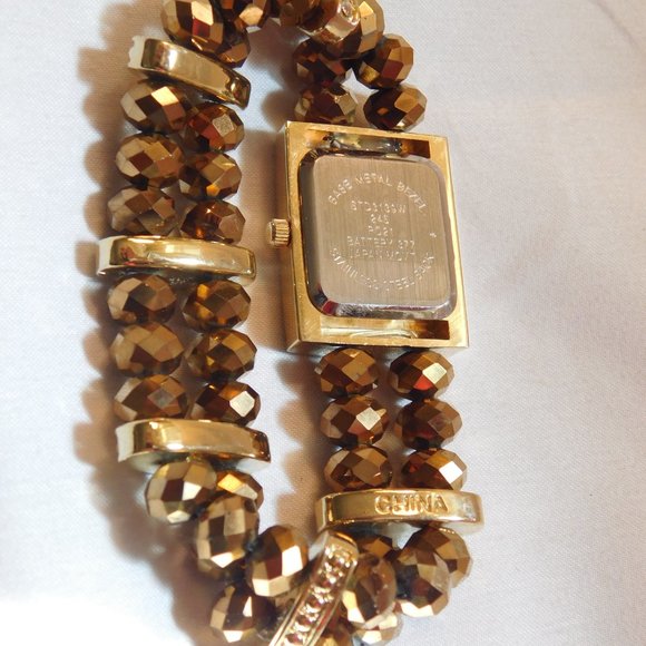 Studio Time Women's Beaded Stretch Watch - Picture 5 of 5